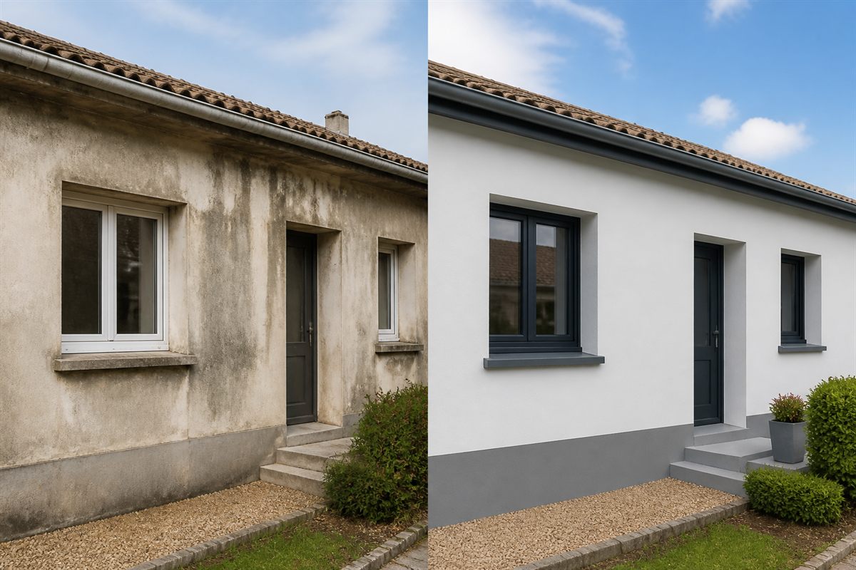 Rénovation de façade et peinture extérieure par M&M Peinture